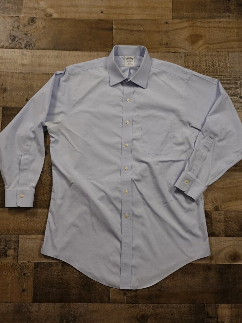 Brooks Brothers 1818 Slim Fit Dress Shirt Men’s 16.5 32 Light Blue Non-Iron